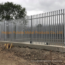 High Security Steel W Section Pale Hot DIP Galvanized Powder Coated Palisade Fence